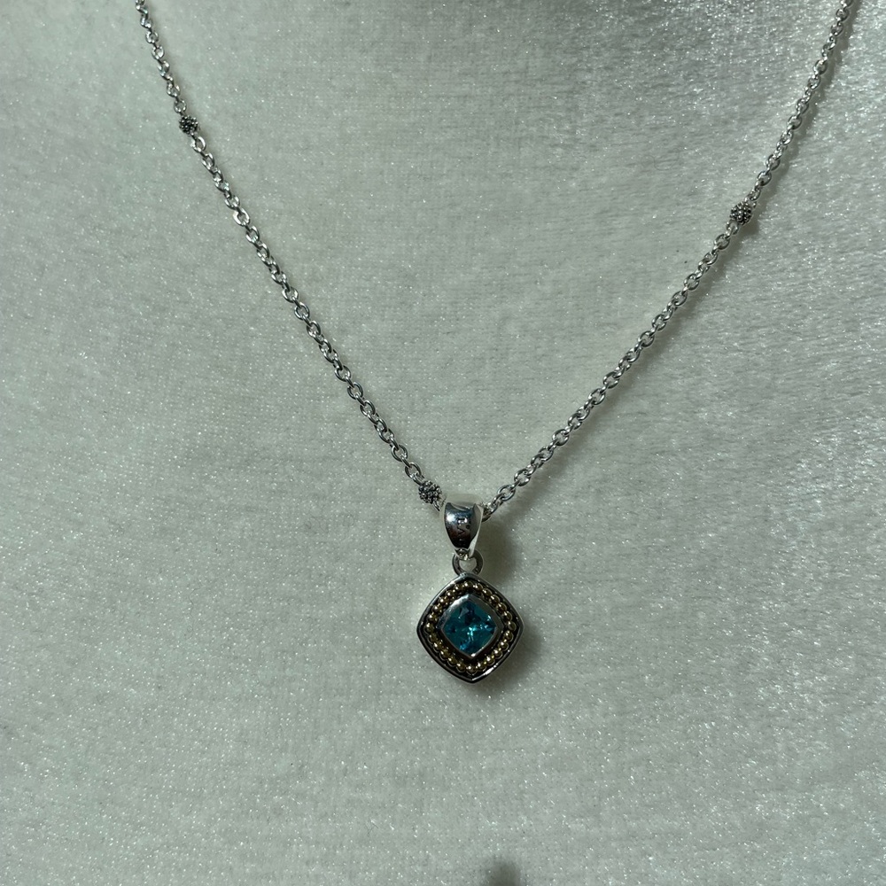 Rittenhouse  Swiss Blue Topaz Pendant Necklace from Lagos - Picture 7 of 12